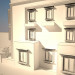 Diseño exterior edificio 3D modelo Compro - render