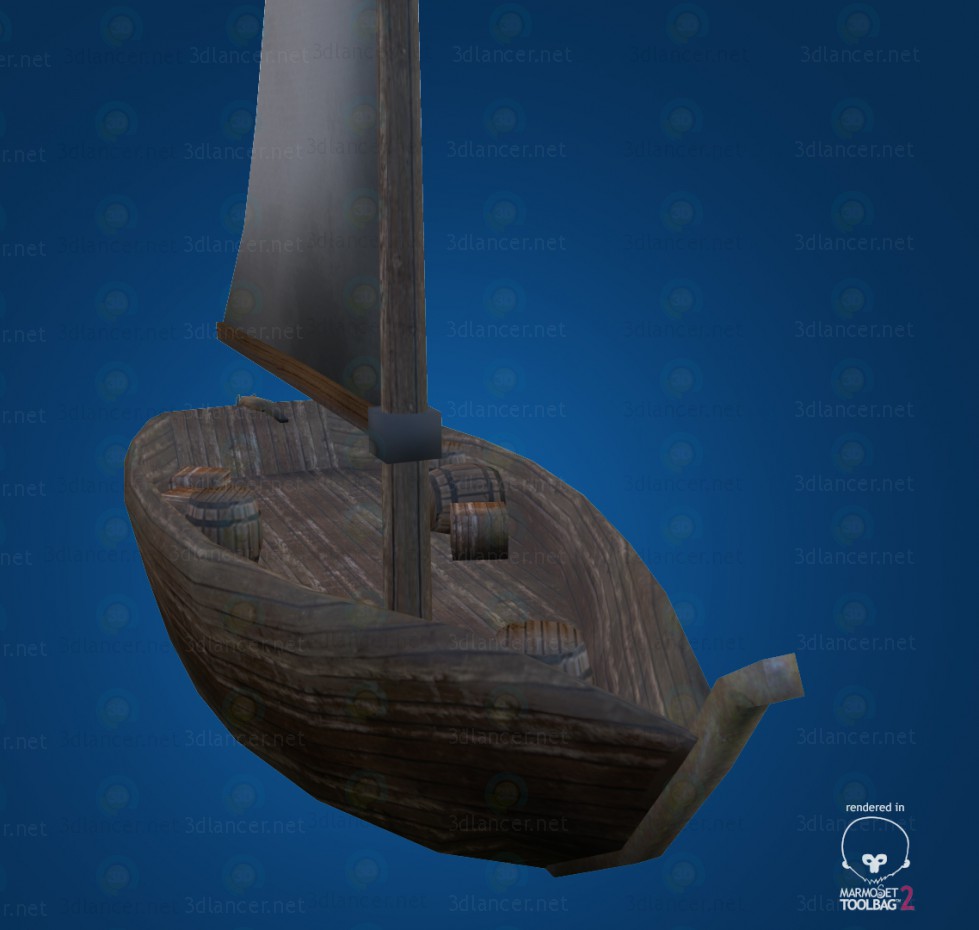 3d Fishing boat LP модель купить - ракурс 3d Fishing boat LP модель купить - ракурс