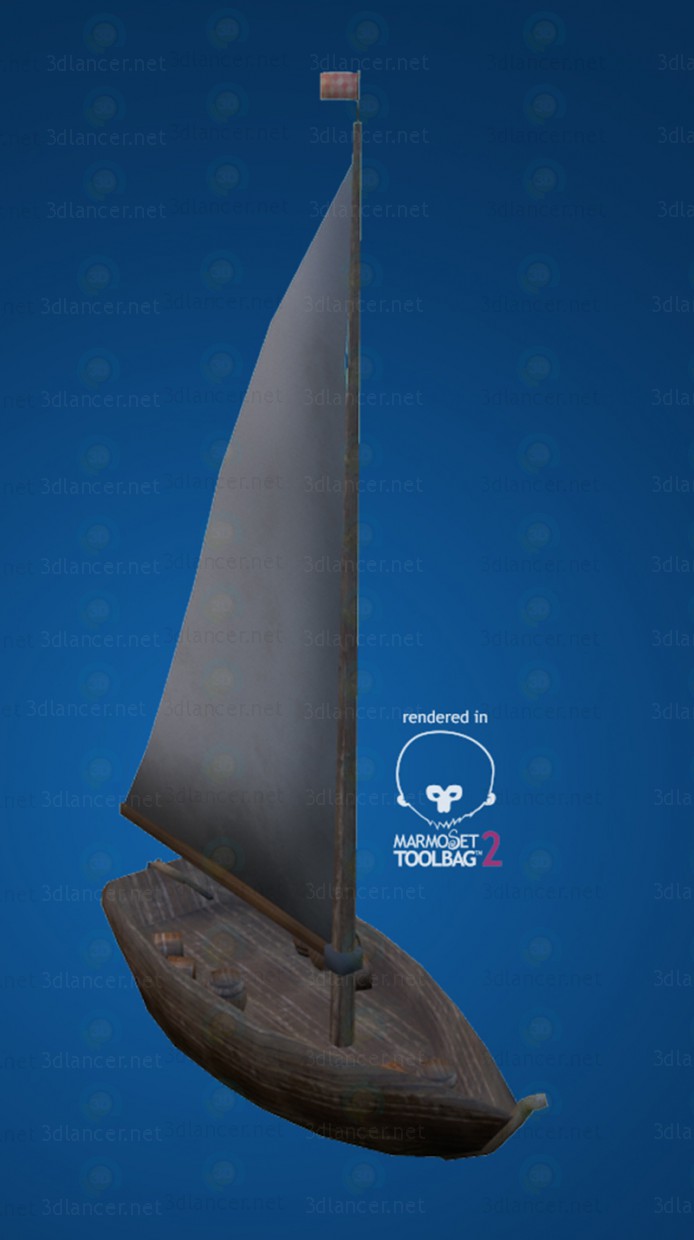 3d Fishing boat LP модель купить - ракурс 3d Fishing boat LP модель купить - ракурс