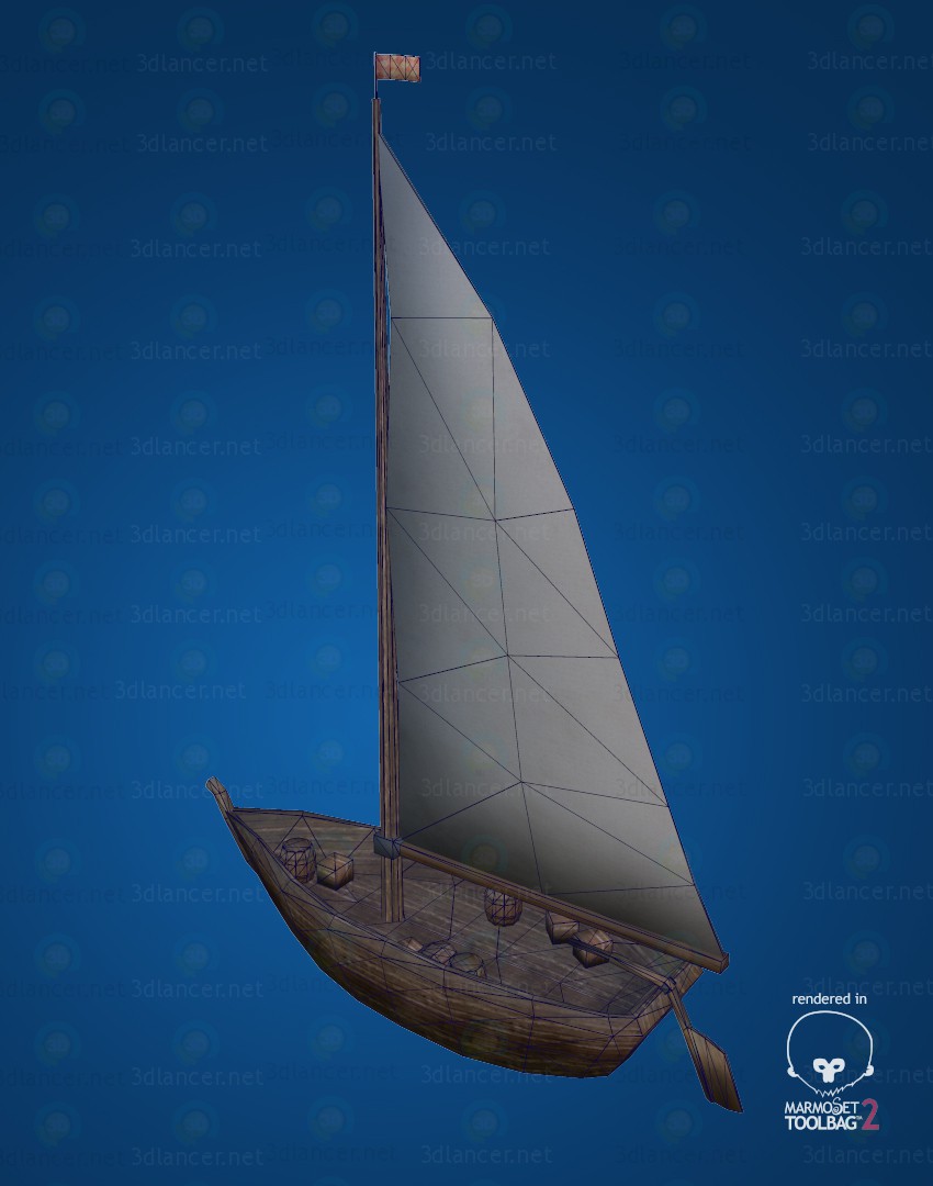 3d Fishing boat LP модель купить - ракурс 3d Fishing boat LP модель купить - ракурс