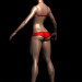 3d Athletic female body base mesh model buy - render