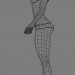 3d Athletic female body base mesh model buy - render