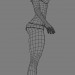 3d Athletic female body base mesh model buy - render