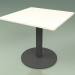 3D Modell Tabelle 001 (Metallrauch, wetterbeständiges, weiß gefärbtes Teakholz) - Vorschau