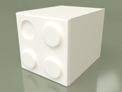 Children's wardrobe-cube (White)