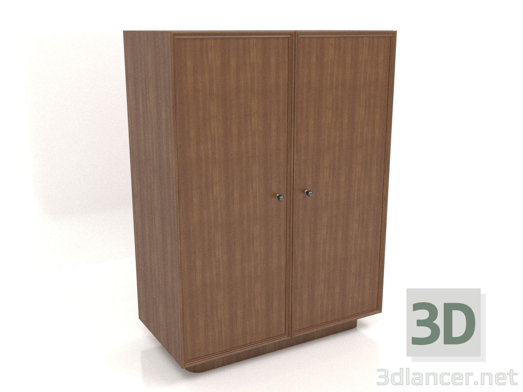 3 डी मॉडल अलमारी डब्ल्यू 04 (803х406х1082, लकड़ी की भूरी रोशनी) - पूर्वावलोकन