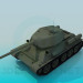 modèle 3D T-34-85 - preview