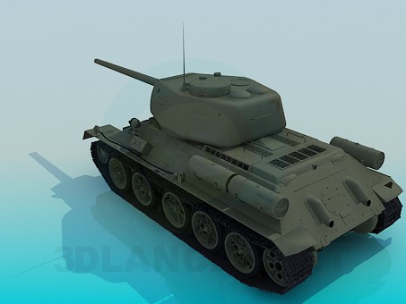3d model T-34-85 - preview 3d model T-34-85 - preview