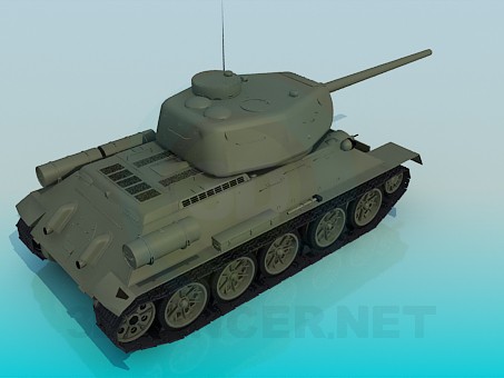 3d model T-34-85 - preview 3d model T-34-85 - preview