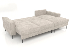 MADISON sofa-bed with ottoman (unfolded)