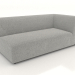 3d model Corner sofa module (L) 173 extended right - preview
