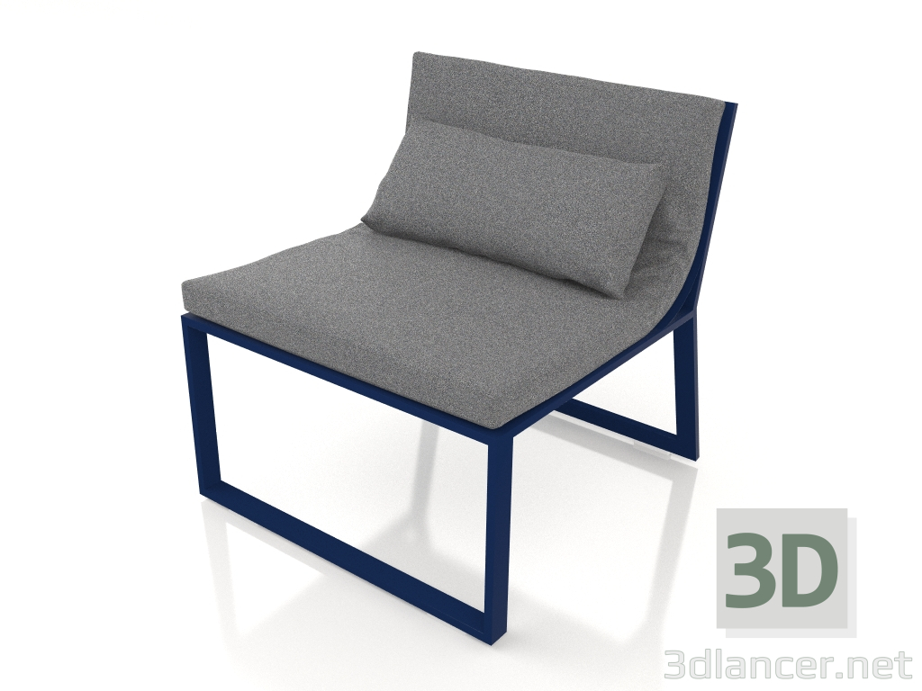 3 डी मॉडल लाउंज कुर्सी (रात नीला) - पूर्वावलोकन