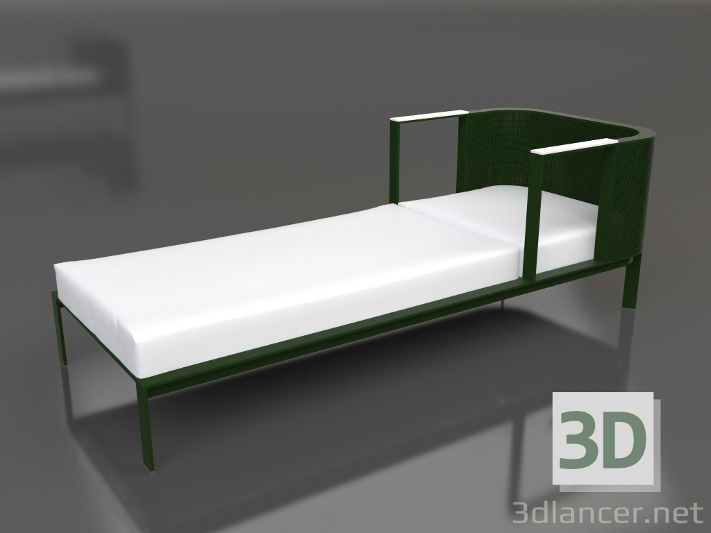 3D modeli Şezlong (Şişe yeşili) - önizleme