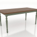 3d model Mesa de comedor 1600x800 mm (verde, nogal claro) - vista previa