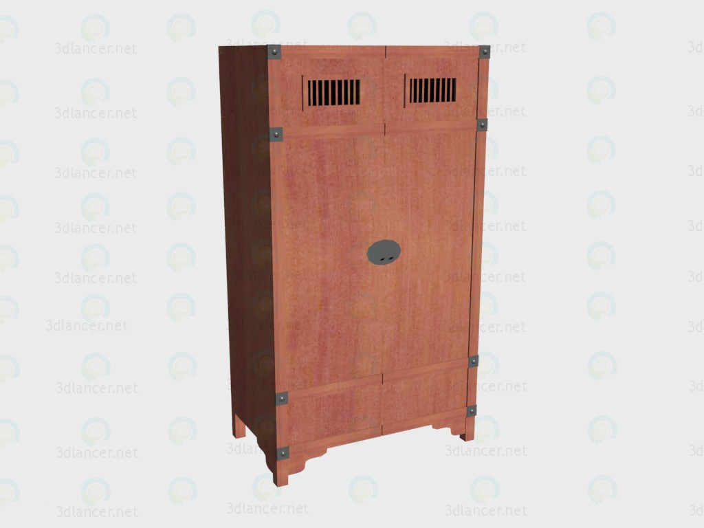 3d model Wardrobe 2-door - preview