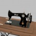 3D Modell Nähmaschine Singer - Vorschau