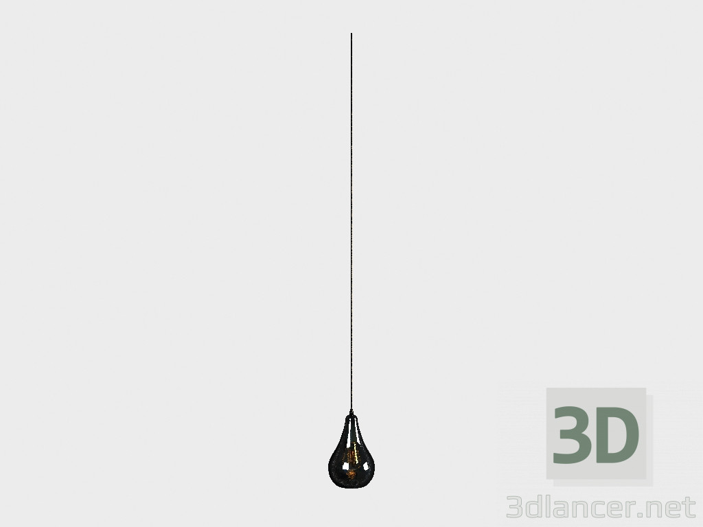 modello 3D Soffitto lampadario goccia (CH092-1) - anteprima