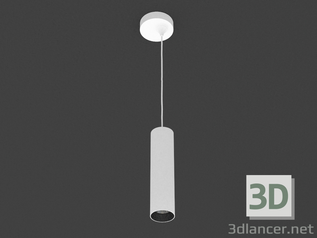 modello 3D La lampada a LED (DL18629_01 bianco S + base DL18629 R1 Kit W Dim) - anteprima