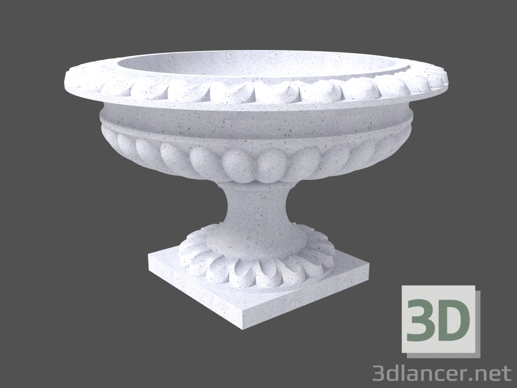 modèle 3D Pot de fleurs (LV52B) - preview