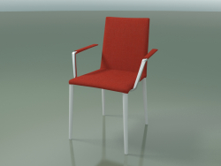 Sandalye 1709BR (H 85 cm, istiflenebilir, kolçaklı, kumaş döşemeli, V12)