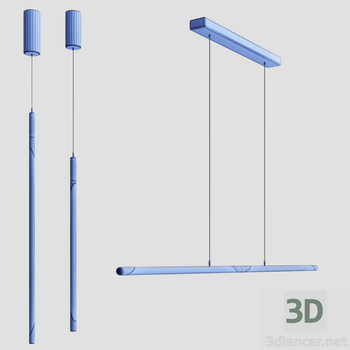 3d model ST-Luce pendant light collection | 56837 | 3dlancer.net