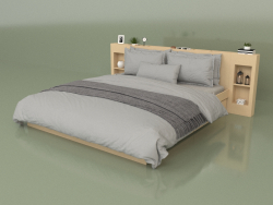 Bed with organizers 1800 x 2000 (10332)
