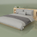 3D Modell Bett mit Organizer 1800 x 2000 (10332) - Vorschau