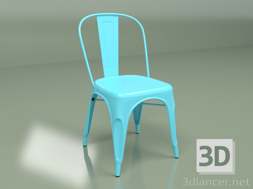 modello 3D Sedia Marais Colore (blu) - anteprima