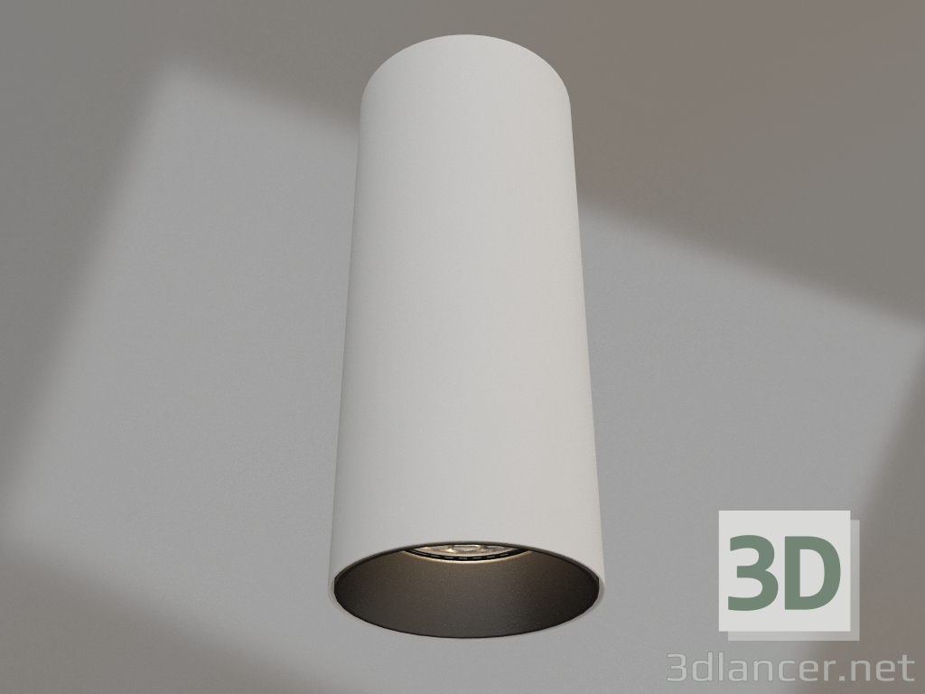 modello 3D Lampada SP-POLO-SURFACE-R65-8W Day4000 (BIANCO-BK, 40°) - anteprima