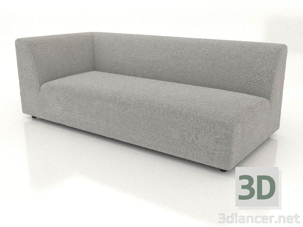 3D modeli Köşe kanepe modülü (L) 193 sola doğru uzatılmış - önizleme