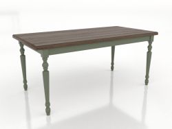 Mesa de jantar 1600x800 mm (verde, nogueira freixo clareada)