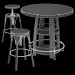 modello 3D di Bar impostato tavolo bayshore comprare - rendering