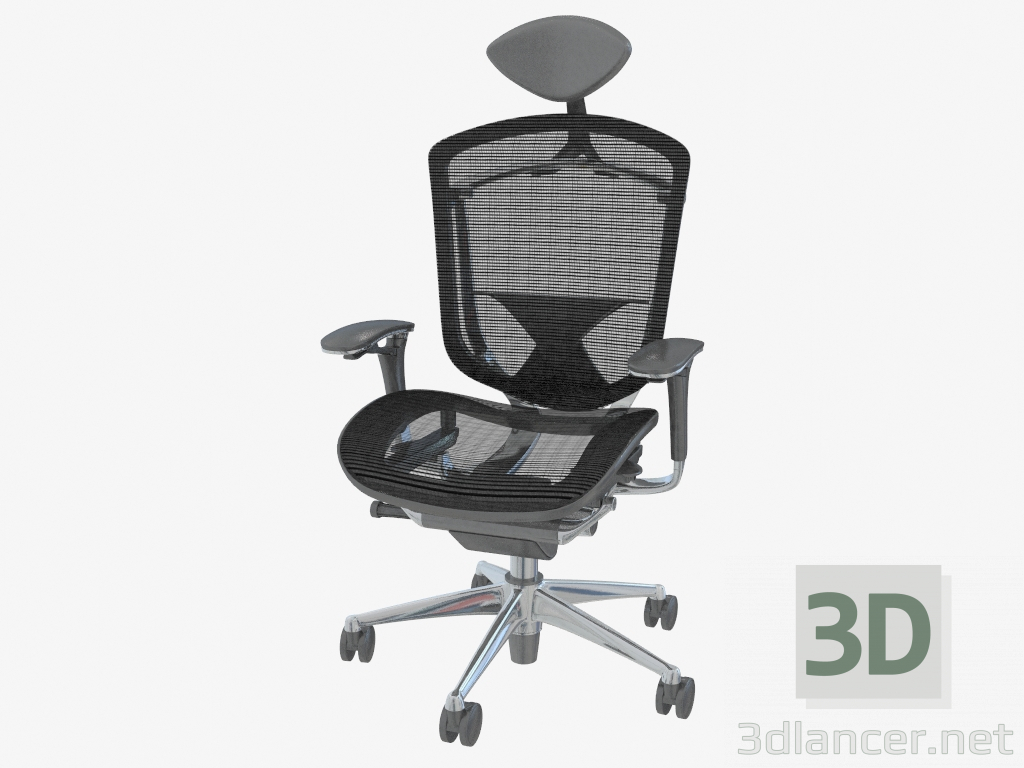 3D Modell Bürostuhl Ergohuman - Vorschau