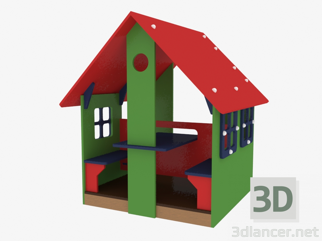 modello 3D Casetta per bambini (5003) - anteprima