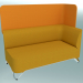 3d model Double sofa with armrest on the left, with a screen (2LW) - preview