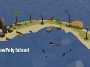 खेल सेट द्वीप / खेल संपत्ति द्वीप (LowPoly)