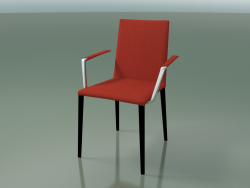 Chair 1709BR (H 85 cm, stackable, with armrests, with fabric upholstery, V39)