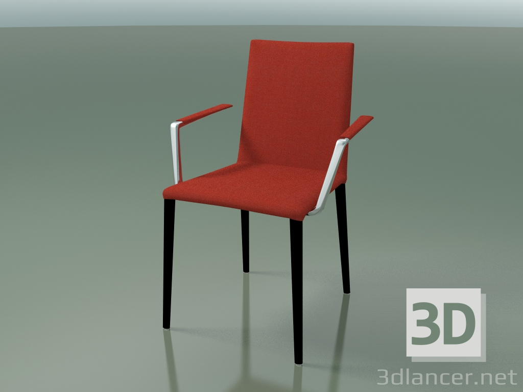Modelo 3d Cadeira 1709BR (H 85 cm, empilhável, com braços, com estofo em tecido, V39) - preview