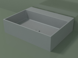 Countertop washbasin (01UN31302, Silver Gray C35, L 60, P 48, H 16 cm)
