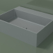 3D modeli Tezgah üstü lavabo (01UN31302, Silver Grey C35, L 60, P 48, H 16 cm) - önizleme