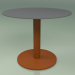 3D Modell Tabelle 003 (Metallrost, HPL Grau) - Vorschau