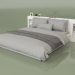 3D Modell Bett mit Organizer 1800 x 2000 (10331) - Vorschau