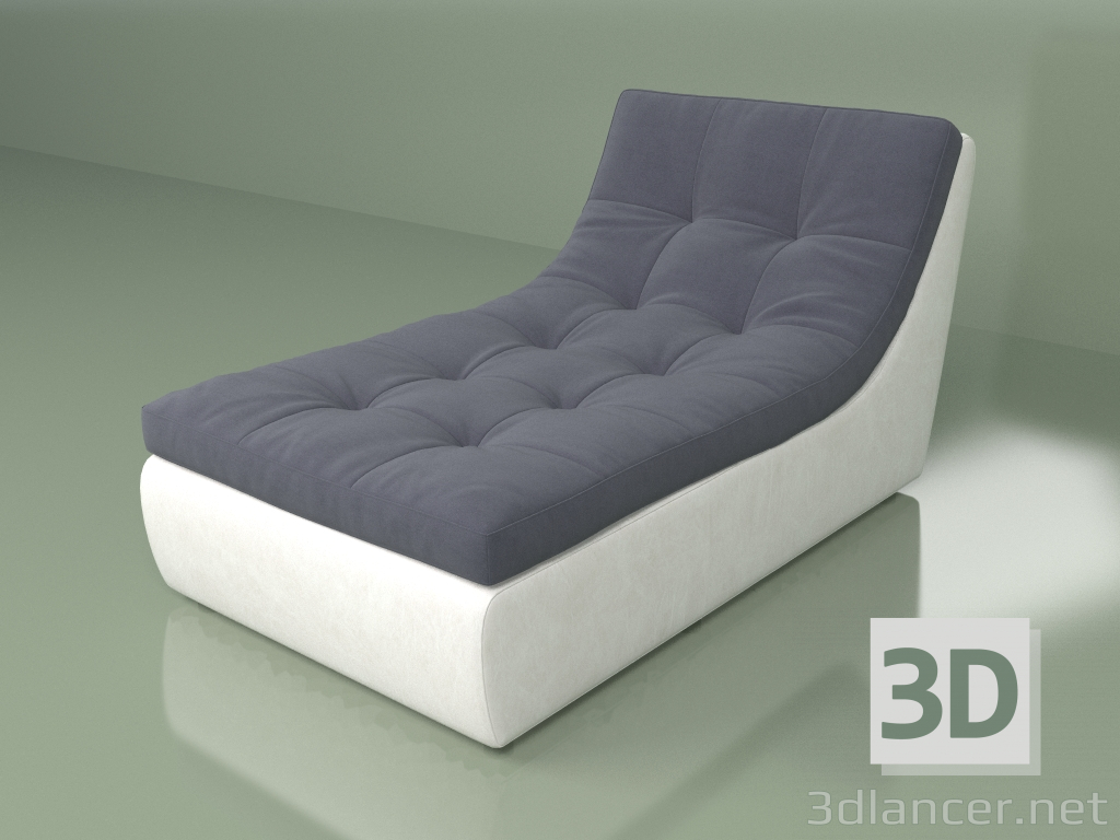 modello 3D Modulo divano Porto (P0) - anteprima