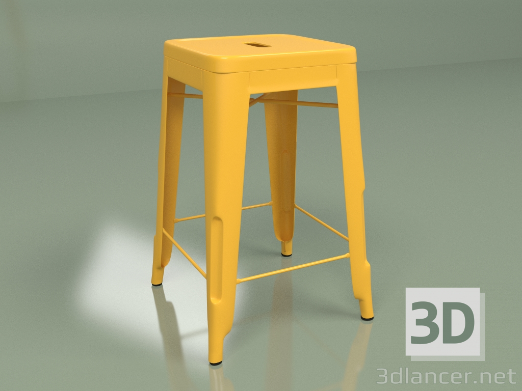 Modelo 3d Cadeira semi-bar Cor Marais (amarelo) - preview