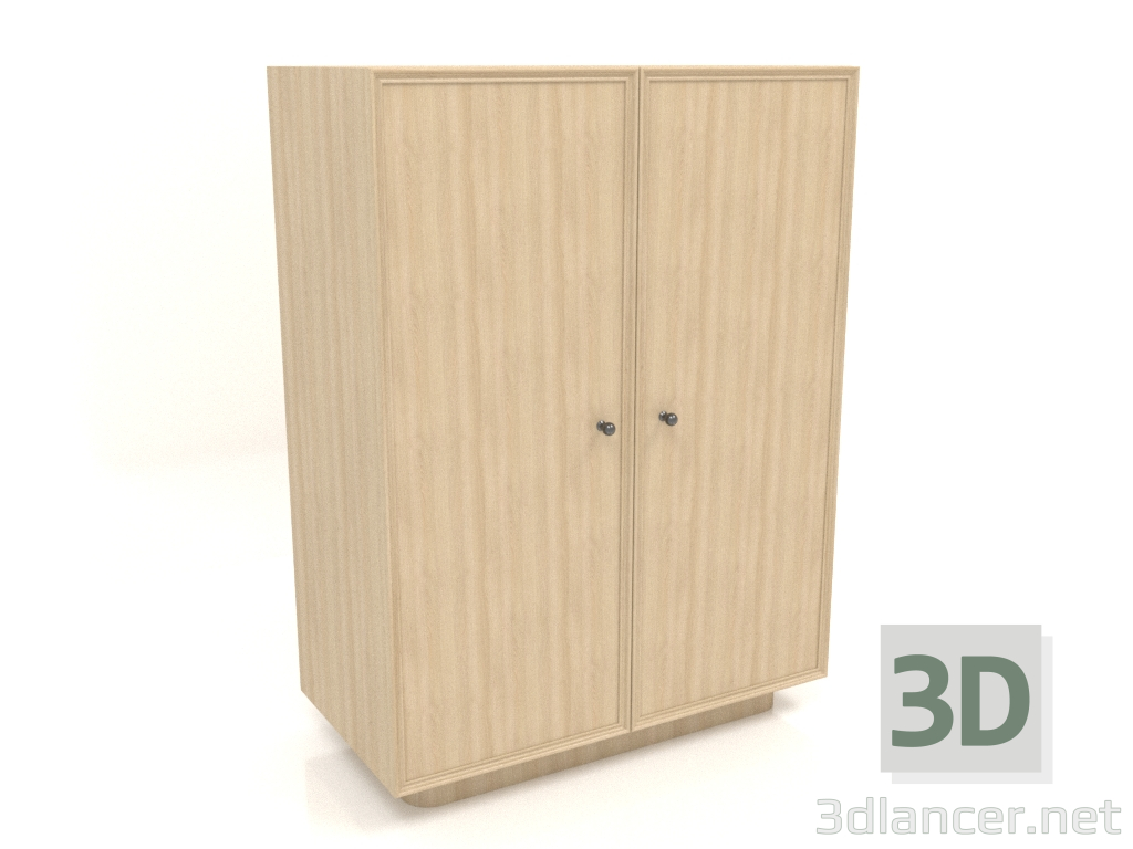 3 डी मॉडल अलमारी डब्ल्यू 04 (803x406x1082, लकड़ी सफेद) - पूर्वावलोकन