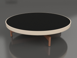 Round coffee table Ø90x22 (Sand, DEKTON Domoos)