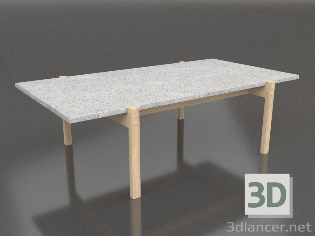 modèle 3D Table basse Eugene (Béton Clair, Chêne Clair) - preview