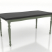 modèle 3D Table à manger 1600x800 mm (vert, noir RAL 9005) - preview