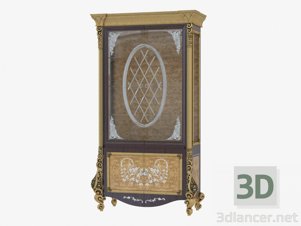 3d model Showcase in classical style 501 - preview