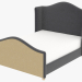 Modelo 3d cama de casal ATHENA Queen Size (5109Q Velvet) - preview